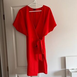 Topshop Scarlet Wrap Mini Dress